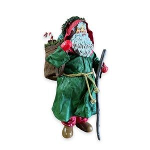 Clothtique Father‎ Christmas Santa Figurine Bag 1990 Vintage Possible Dreams